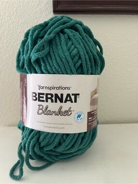 Bernat Blanket Yarn - malachite Teal Green Plush